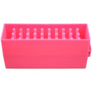 PANA Nail Drill Bit Holder Stand Display Organizer- Dust Proof Storage Container Box Case Tools for Home Use or Nail Salon - (30 Holes, Pink) PANA