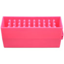 PANA Nail Drill Bit Holder Stand Display Organizer- Dust Proof Storage Container Box Case Tools for Home Use or Nail Salon - (30 Holes, Pink) PANA