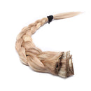 Double Weft 100% Remy Human Hair Clip in Extensions #12/613 10''-24'' Full Head Thick Thickened Long Soft Silky Straight 8pcs 18clips(24"/24 inch 170g,#12/613 Light Brown mix Bleach Blonde)