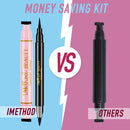 Liquid Eyeliner and Eyeliner Stamp - iMethod Waterproof Eye Makeup, Eye Liner & Winged Eyeliner Stamp, Perfect Cat Eye in Seconds, Long-Lasting, 2 Counts iMethod