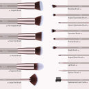 Syntus Makeup Brush Set 16 Makeup Brushes & 4 Blender Sponges & 1 Cleaning Pad Premium Synthetic Foundation Powder Kabuki Blush Concealer Eye Shadow Makeup Brush Kit, Champagne Gold Syntus