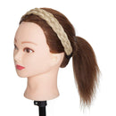 Braided Headband Hair Chunky Braided Headband Plaited Hair Band Wide Plaited Braids Elastic Stretch Braid Hairband Synthetic Hairpiece For Girls And Women (Large-five strands braided, 18/613) S-noilite