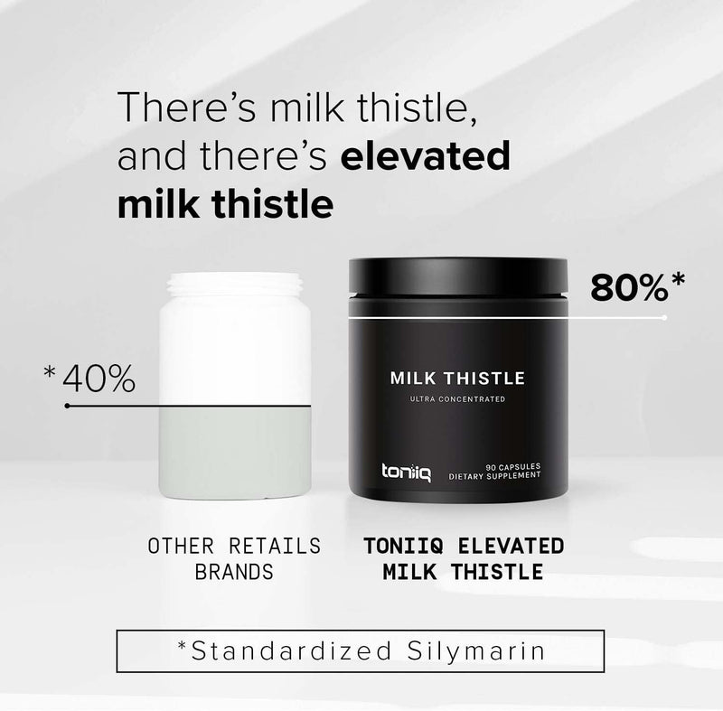 Milk Thistle - Ultra High Potency 50:1 Extract with 80% Silymarin - Highly Concentrated - Third-Party Lab Tested - 90 Capsules Infinity Warehouse