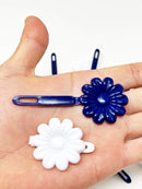 Tara Girls Self Hinge Plastic Bow Hair Barrettes Selection Pack Of 2 (BR15) Tara