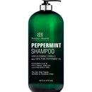 BOTANIC HEARTH Peppermint Oil Shampoo - Hair Blooming Formula with Keratin for Thinning Hair - Fights Hair Loss, Promotes Hair Growth - Sulfate Free for Men and Women - 16 fl oz Botanic Hearth