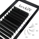 Volume Lash Extensions 0.05 C Curl 8mm Easy Fan Rapid Blooming Easy Fanning 2D 3D 5D 6D 10D Russian Volume Eyelash Extensions（0.05C 8mm） KevKev