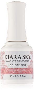 Kiara Sky Gel Polish, Pinking Of Sparkle, 15 Gram Kiara Sky