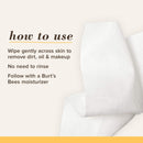 Burts Bees Clarifying Facial Cleanser Towelettes and Makeup Remover Wipes with Pink Grapefruit, for All Skin Types, Made with Repurposed Cotton, 30 Count Burt's Bees