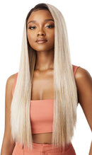 Outre LACEFRONT COLORBOMB Loose Straight Willow Tree Style Salon-Quality Colors Premium High Heat Resisitant Synthetic, Celebrity Baddies & Social Media Influencers Flaunting - KOURTNEY (1B) Outre