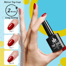 Matte Top Coat High Gloss Top Coat Base Coat Top Coat Gel Set,No Wipe Top Coat Resin Gel Nail Polish Glue Soak Off UV/LED Lamp Long Lasting And Shine For Nail Art(3Pcs,10ml/Bottle) BELLEBOOST