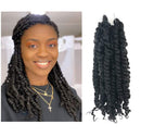 2 Packs Passion Twist Crochet Hair 10 inch Short Bohemian Braids Synthetic Hair Extensions (10Inch2Pcs, 1B) LEONYERI Store
