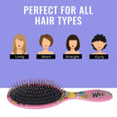 Wet Brush Disney Original Detangler Hair Brush - Peace Love, Pink - Comb for Women, Men and Kids - Wet or Dry – Removes Knots and Tangles - Natural, Straight, Thick, and Curly Hair Wet Brush