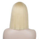 ENTRANCED STYLES Short Blonde Wig 12 Inch Bob Wigs for Women Synthetic Colorful Cosplay Daily Party Blonde Wig with Bangs (