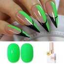 Double Rhythm 0.5 Oz Gel Nail Polish Neutral Natural Same Color Same Bottle Translucent Light Milky Pastel 15ML Manicure French Design Art DIY at Home (Pearl Green-B1146) Infinity Warehouse