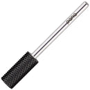 USA PANA Professional 3/32" Shank Size - Flat Top Small Barrel Carbide Bit - 5X Coarse Grit to Extra Fine Grit - Gold, Silver, DLC Black - Nail Drill Bit for Dremel Machine (Medium, DLC Black) PANA