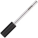 USA PANA Professional 3/32" Shank Size - Flat Top Small Barrel Carbide Bit - 5X Coarse Grit to Extra Fine Grit - Gold, Silver, DLC Black - Nail Drill Bit for Dremel Machine (Medium, DLC Black) PANA