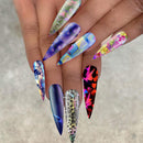 SXC G-17 Nail Foil Glue Gel with Foil Stickers Set Nail Transfer Tips Manicure Art DIY 2X 15ML, 20PCS Stickers, UV LED Lamp Required(Holo Series) SXC