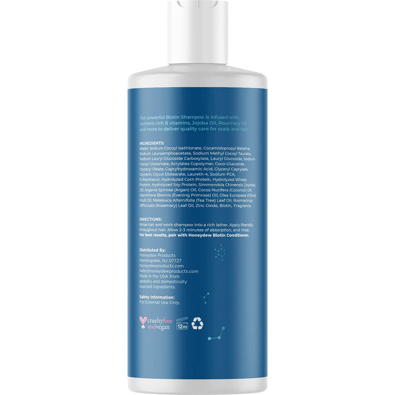 Volumizing Biotin Shampoo for Thinning Hair - Thin Hair Shampoo with Biotin Keratin and Essential Oils for Hair Care - Potent Biotin Hair Shampoo Sulfate Free Dry Scalp Treatment and Hair Moisturizer Maple Holistics
