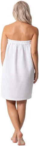 Quick Dry, Lightweight Waffle Spa/Bath Wrap with Adjustable Closure & Elastic Top Robe Direct