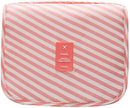 L&FY Multifunction Portable Travel Toiletry Bag Cosmetic Makeup Pouch Toiletry Case Wash Organizer (Pink Stripe) L&FY