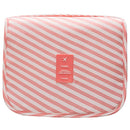 L&FY Multifunction Portable Travel Toiletry Bag Cosmetic Makeup Pouch Toiletry Case Wash Organizer (Pink Stripe) L&FY