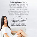 Nad's Eyebrow Wax Strips - Facial Hair Removal for Women - Eyebrow Wax Kit with 6 Eyebrow Waxing Strips + 6 Calming Oil Wipes + 2g Skin Protection Powder, 1 Count Nad's