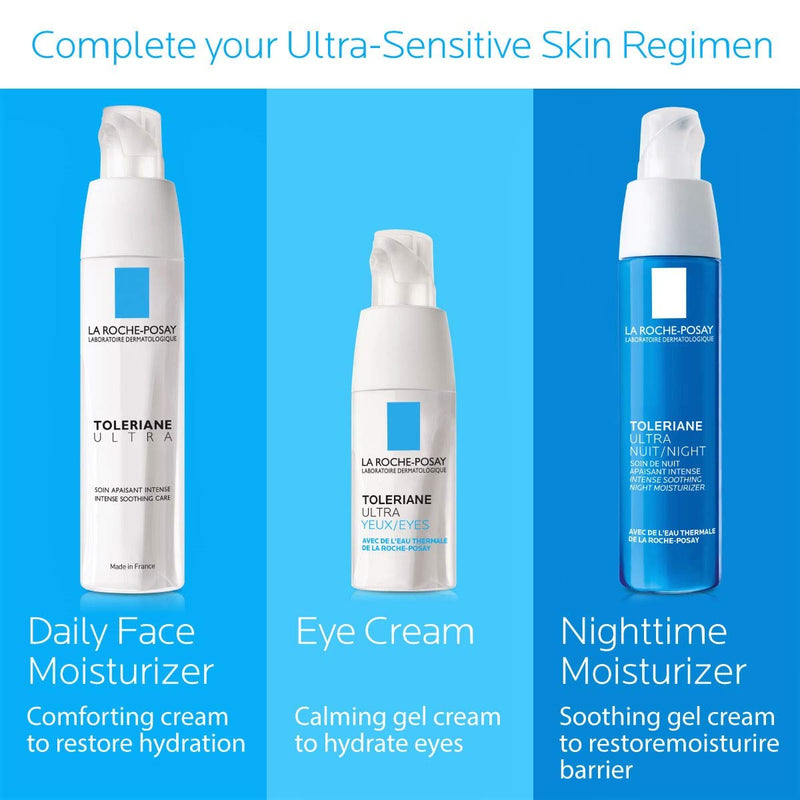 La Roche-Posay Toleriane Ultra Eye Cream Soothing Repair Moisturizer, Soothes and Comforts Sensitive Skin, Allergy Tested, Fragrance Free, Alcohol Free La Roche-Posay
