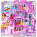 Disney Princess - Townley Girl Castlebox Non-Toxic Peel-Off Water-Based Natural Safe Quick Dry Nail Polish | Gift Kit Set for Kids Girls, First Princess | Opaque Colors, Ages 3+ (18 Pcs) Townley Girl