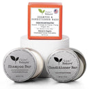 Shampoo Bar and Conditioner Set with Travel Case | Volume and Moisture for Dry Hair | Orange, Ylang Ylang, Argan Oil | Made in USA | 2-pk Infinity Warehouse
