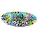 GlassOfVenice Murano Glass Millefiori Oval Hair Clip - Pastels GlassOfVenice