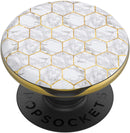 PopSockets PopGrip Lips: BurtÕs Bees Lip Balm Phone Grip and Phone Stand, Collapsible, Swappable Top, Marble Honeycomb PopSockets