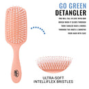 Wet Brush Go Green Coconut Oil Infused Detangling Hair Brush - Pain-Free Ultra-Soft Detangler Bristles Glide Through Tangles with Ease - Protects Against Split Ends - 100% Plant-Based Plastic Wet Brush