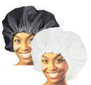 Donna Premium Collection Super Jumbo Shower Cap 2 Packs (Black) Donna Collection