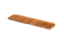 Bass Brushes | Grooming Comb | Premium Bamboo Teeth and Handle | Wide Tooth/Fine Tooth Combination | Dark Finish | Model W3 - DB Bass Brushes