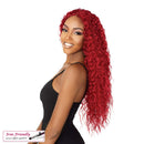 It's A Wig Iron Friendly Synthetic Gorgeous Long Length Layered Wavy Style Center Part 5G True HD Transparent Swiss Lace Front - SWISS LACE QUINNIE (SIENNA COPPER) It's a Wig