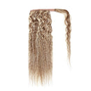 18 Inches Wrap Around Human Hair Ponytail Extensions 100% Remy Human Hair Long Corn Wave Curly With Comb Clip in One Piece Pony Tail Extensions For Lady Women