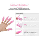 Nail Polish Remover Clips,TsMADDTs Finger Nail Clip Soak Off Caps with 600Pcs Lintfree Nail Polish Remover Wipes For UV Gel Acrylic Nail Polish Removal,Nail Brush TsMADDTs