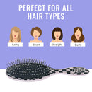 Wet Brush Hair Brush Checker Print Original Detangler - Hipster - Exclusive Ultra-soft IntelliFlex Bristles - Glide Through Tangles With Ease For All Hair Types - For Women, Men, Wet And Dry Hair Wet Brush