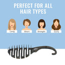 Wet Brush Hair Brush Shower Detangler - Black Glitter - Shower Hair Brush With Ultra-soft IntelliFlex Bristles - Glide Through Tangles With Ease For All Hair Types - For Women, Men, Wet And Dry Hair Wet Brush