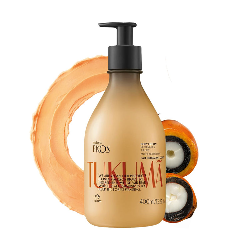 natura - Ekos Açaí Revitalizing Body Lotion Refill - Vegan Skin Care - 24 Hours of Soft Skin - Improves Skin Elasticity - Acai Oil - Brazilian Beauty Secrets - Body Care - 13.5 fl oz (400ml) Infinity Warehouse