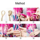 20" Dreadlock Extension Ombre For Hip-Hop Synthetic Heat Resistant Faux Locs Dread Reggae Extension Twist Braiding Faux Locs Crochet For Man Women (10strands/2packs,ash blonde) S-noilite