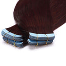 40 Pieces 100g Tape In Hair Extensions Real Human Hair Invisible Seamless Skin Weft Double Side Tape Remy Human Hair Hightlight Balayage Natural Long Straight For Women (16'',