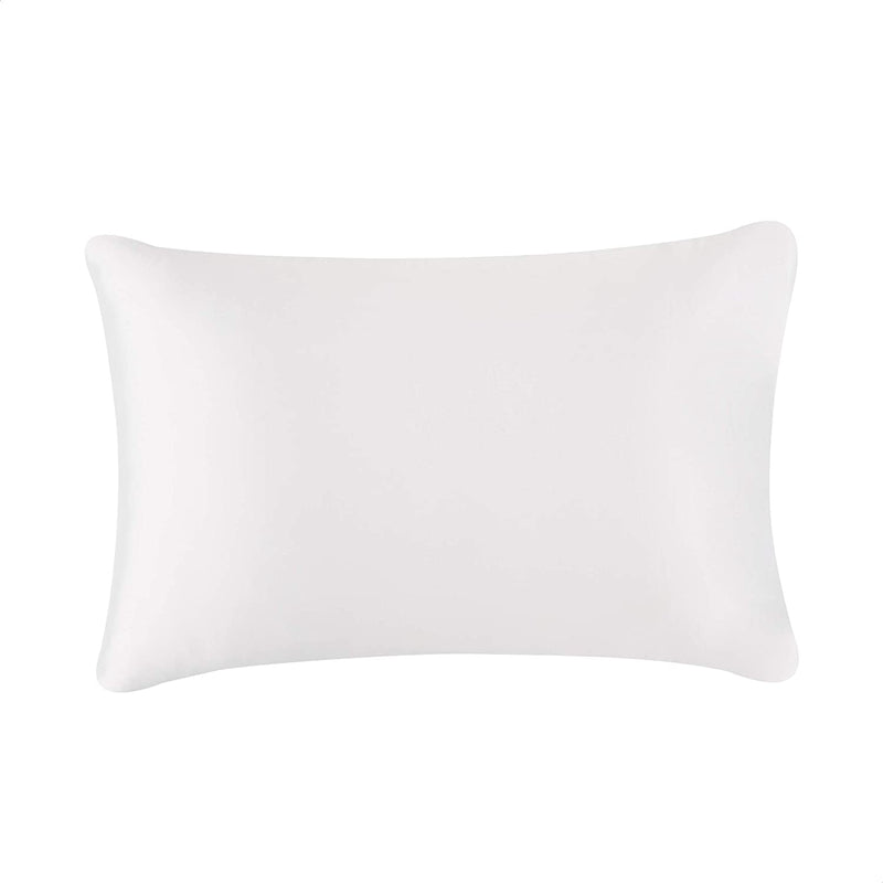 Amazon Basics Satin Pillowcases for Hair and Skin, Envelope Closure - White, Standard, Pack of 2 Amazon Basics Store