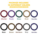 Cotton Hair Ties, IKOCO 50Pcs Seamless Hair Ties Thick Hair Elastics No Damage Ponytail Ties for Women Girls IKOCO