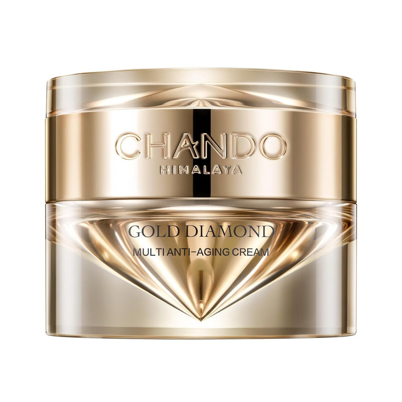 Gold Diamond Multi Anti-aging Cream (55g/1.94oz) - Super Multi-Corrective, Sculpting, Firming, Tightening, Anti-Wrinkle, Moisturizing Night Cream with Tri-peptide, Hyaluronic Acid Infinity Warehouse
