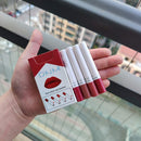Mini Matte Red Cigarette Lipstick 4 Pack Sets Lip Kit, Litte Smoke Tube Lipstick Tinted Lip Stain Balm Long Lasting 24 Hour Waterproof Nude Moisturizing Velvet Cute Lipstick Set for Women (A-Set03) evpct