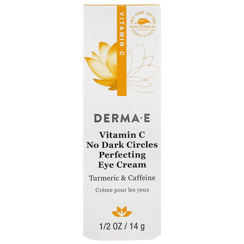 Derma E Eye Cream Vitamin C Turmeric Caffeine, 0.5 Oz DERMA-E