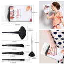 Makeup Brush Set, Complete 32pcs Black Makeup Brushes Synthetic Soft Bristles Brush for Foundation Kabuki Blush Blending with Storage Case Wooden Handle Daxstar