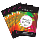 BODIPURE Premium Keratin Hand Masks – Hydrating and Cuticle Softening- Anti-Aging Moisturizing Gloves for Dry, Cracked Hands – Natural Ingredients – Pair in a Pack – (4 Pack) Bodipure