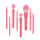 Makeup Brush Set, 8pcs Makeup Brushes Premium Synthetic for Powder Contour Brush Concealer Mineral Blush Eyeliner Precise Makeup Brush Kit, Pink TEXAMO Store